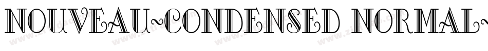 Nouveau-Condensed Normal字体转换